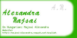 alexandra majsai business card